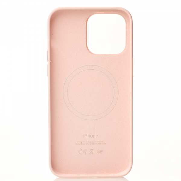 Силиконовый чехол OrigCase "Colors" with MagSafe для iPhone 14 Pro Chalk Pink