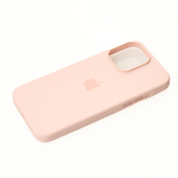 Силиконовый чехол OrigCase "Colors" with MagSafe для iPhone 14 Pro Chalk Pink