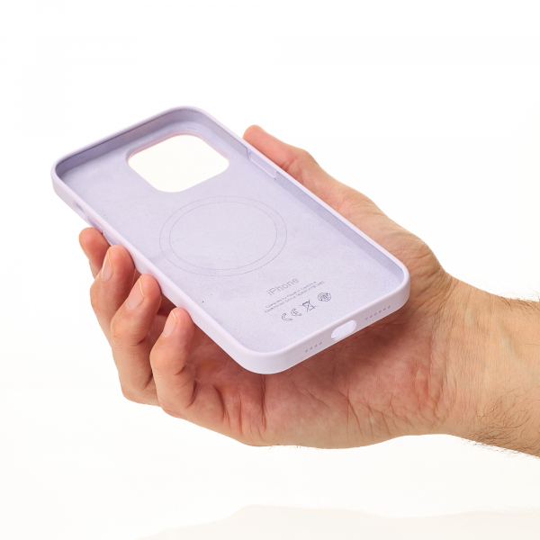 Силиконовый чехол OrigCase "Colors" with MagSafe для iPhone 14 Pro Lilac