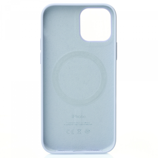 Силиконовый чехол OrigCase "Colors" with MagSafe для iPhone 12 / iPhone 12 Pro Cloud Blue