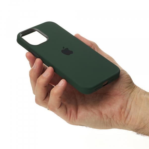 Силиконовый чехол OrigCase "Colors" with MagSafe для iPhone 12 Pro Max Cyprus Green