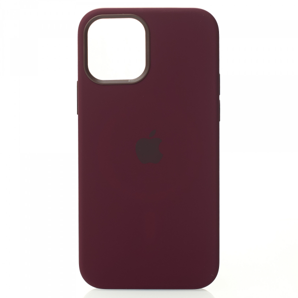 Силиконовый чехол OrigCase "Colors" with MagSafe для iPhone 12 Pro Max Plum