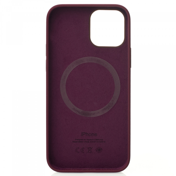 Силиконовый чехол OrigCase "Colors" with MagSafe для iPhone 12 Pro Max Plum