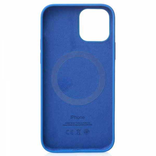 Силиконовый чехол OrigCase "Colors" with MagSafe для iPhone 12 Pro Max Capri Blue