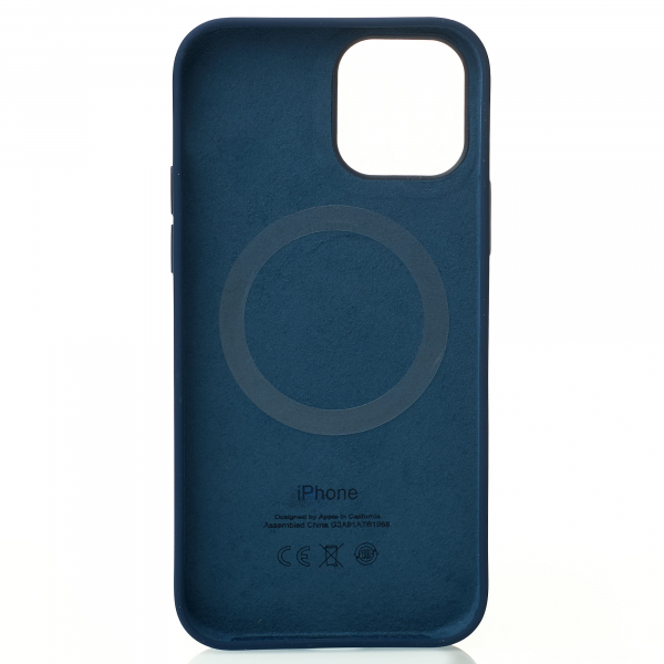 Силиконовый чехол OrigCase "Colors" with MagSafe для iPhone 12 Pro Max Deep Navy