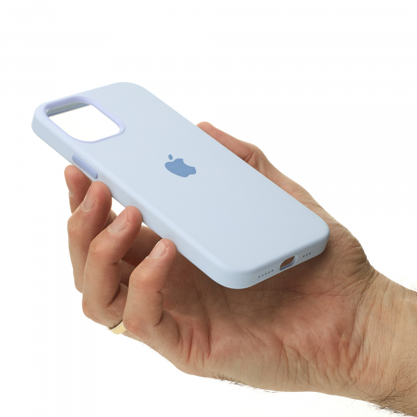 Силиконовый чехол OrigCase "Colors" with MagSafe для iPhone 12 Pro Max Cloud Blue