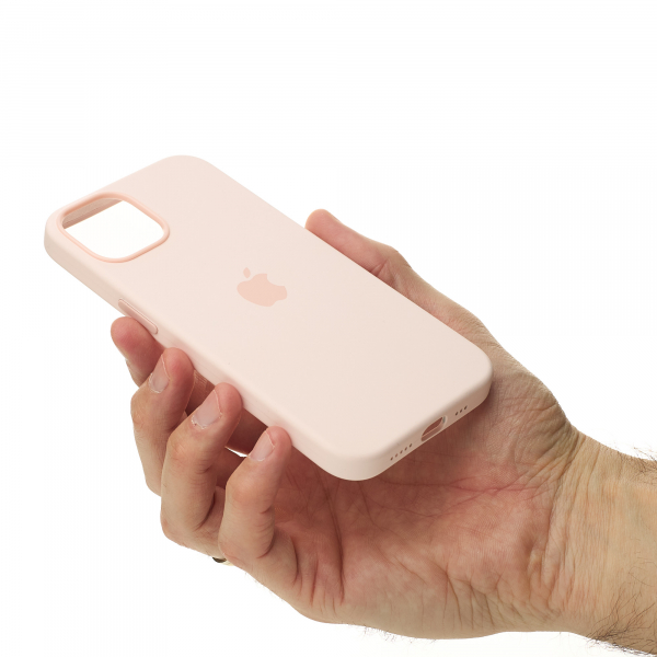 Силиконовый чехол OrigCase "Colors" with MagSafe для iPhone 13 Chalk Pink