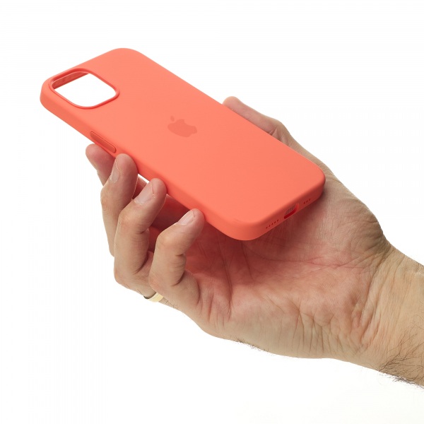 Силиконовый чехол OrigCase "Colors" with MagSafe для iPhone 13 Nectarine