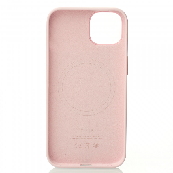 Силиконовый чехол Lux Colors с поддержкой MagSafe для iPhone 13 Pro Max Chalk Pink
