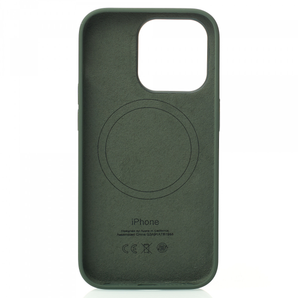 Силиконовый чехол OrigCase "Colors" with MagSafe для iPhone 14 Pro Olive