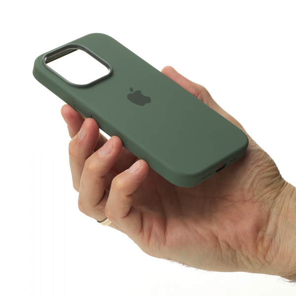 Силиконовый чехол OrigCase "Colors" with MagSafe для iPhone 14 Pro Olive
