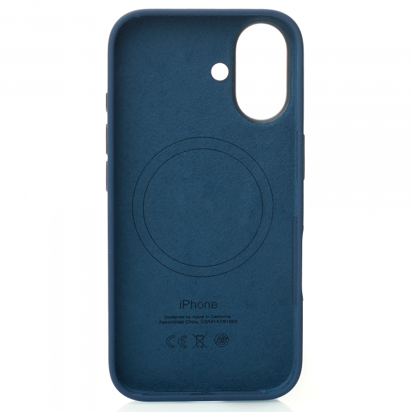 Силиконовый чехол OrigCase "Colors" with MagSafe для iPhone 16 Denim
