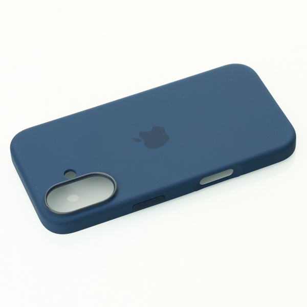 Силиконовый чехол OrigCase "Colors" with MagSafe для iPhone 16 Denim