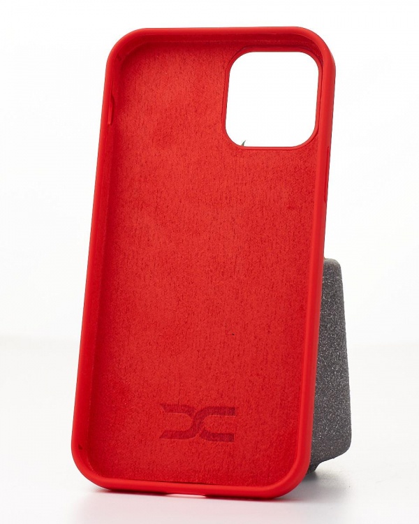 Силиконовый чехол Original pack SOFT для iPhone 12 Pro Max (ТРИЗУБ) красный