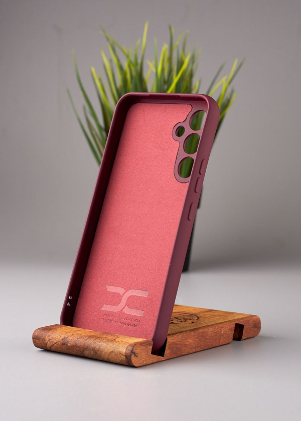 Силиконовый чехол Original pack SOFT для Samsung A54 5G (ТРИЗУБ) бордовый