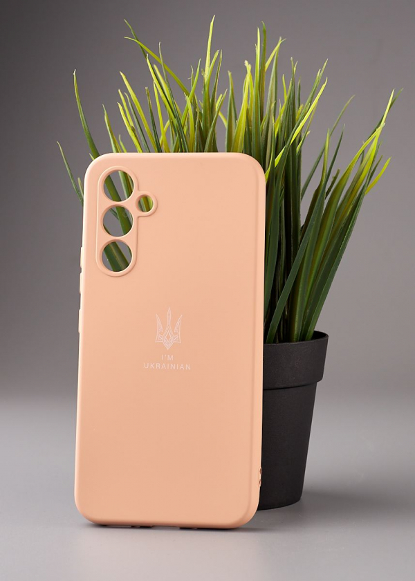 Силиконовый чехол Original pack SOFT для Samsung A54 5G (ТРИЗУБ) пудра