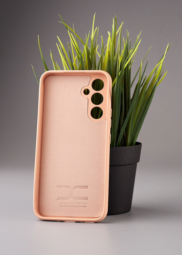 Силиконовый чехол Original pack SOFT для Samsung A54 5G (ТРИЗУБ) пудра