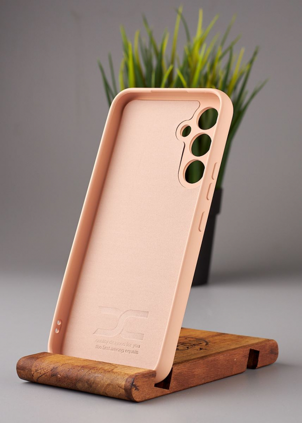 Силиконовый чехол Original pack SOFT для Samsung A54 5G (ТРИЗУБ) пудра