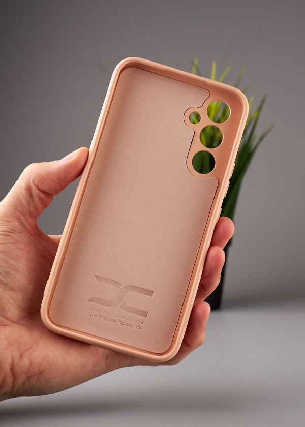 Силиконовый чехол Original pack SOFT для Samsung A54 5G (ТРИЗУБ) пудра
