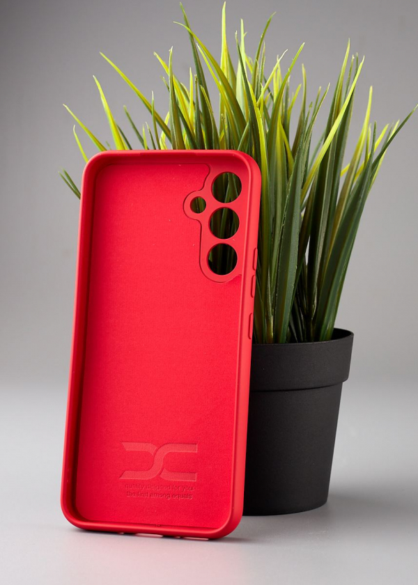 Силиконовый чехол Original pack SOFT для Samsung A54 5G (ТРИЗУБ) красный