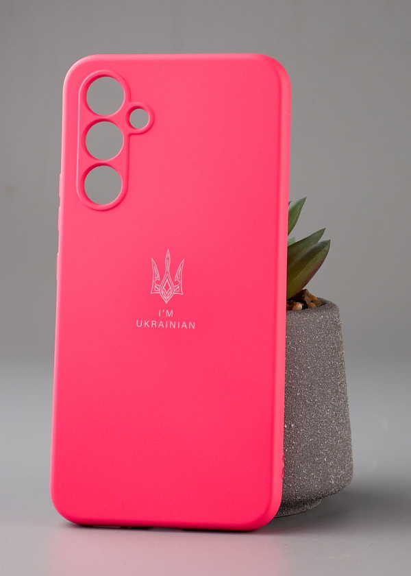 Силиконовый чехол Original pack SOFT для Samsung A54 5G (ТРИЗУБ) малиновый