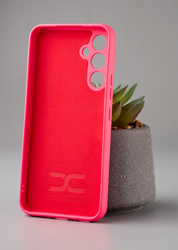 Силиконовый чехол Original pack SOFT для Samsung A54 5G (ТРИЗУБ) малиновый