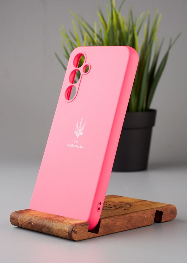 Силиконовый чехол Original pack SOFT для Samsung A54 5G (ТРИЗУБ) малиновый