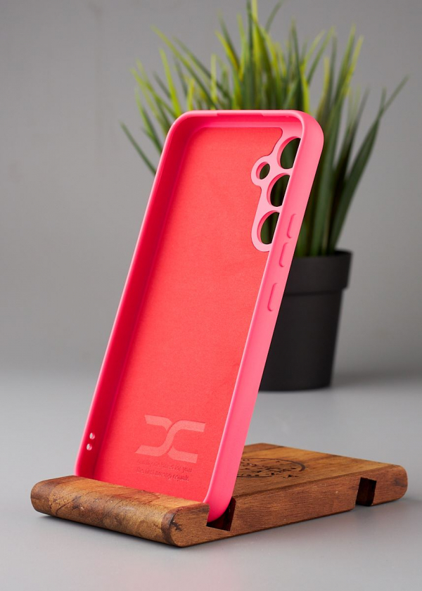 Силиконовый чехол Original pack SOFT для Samsung A54 5G (ТРИЗУБ) малиновый