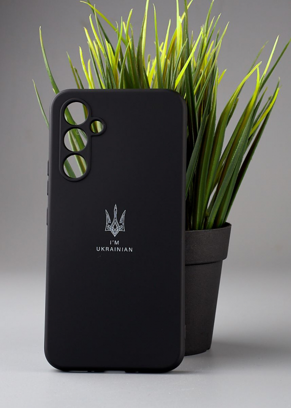 Силиконовый чехол Original pack SOFT для Samsung A54 5G (ТРИЗУБ) черный