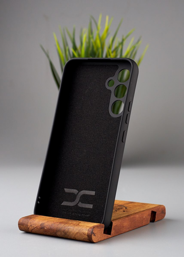 Силиконовый чехол Original pack SOFT для Samsung A54 5G (ТРИЗУБ) черный