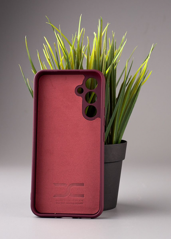 Силиконовый чехол Original pack SOFT для Samsung A54 5G (ТРИЗУБ) бордовый