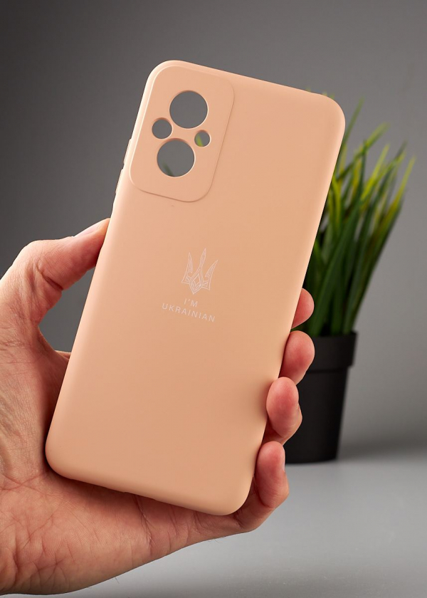 Силиконовый чехол Original pack SOFT для Xiaomi Redmi 11 Prime/Poco M5 4G (ТРИЗУБ) пудра