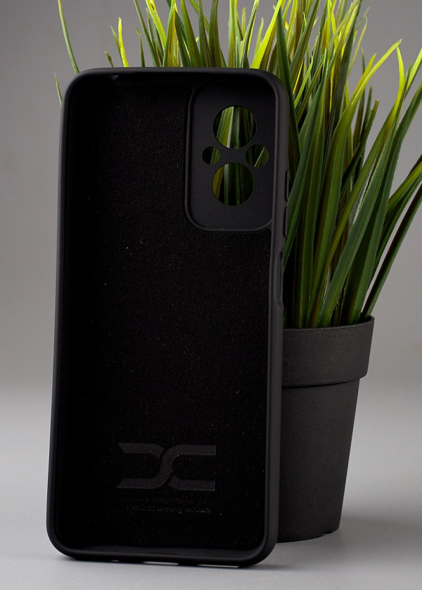 Силиконовый чехол Original pack SOFT для Xiaomi Redmi 11 Prime/Poco M5 4G (ТРИЗУБ) черный