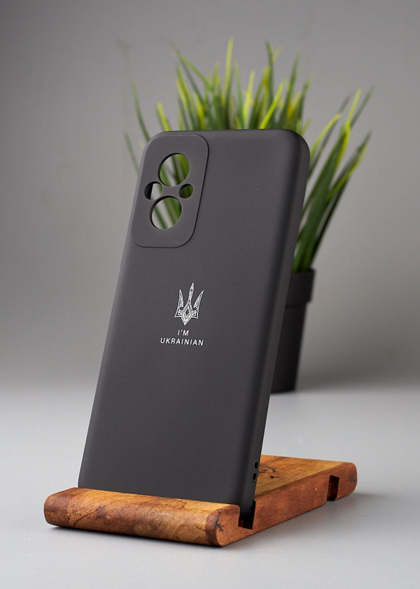 Силиконовый чехол Original pack SOFT для Xiaomi Redmi 11 Prime/Poco M5 4G (ТРИЗУБ) черный