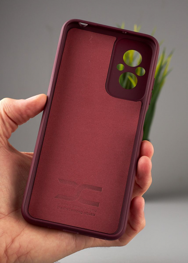 Силиконовый чехол Original pack SOFT для Xiaomi Redmi 11 Prime/Poco M5 4G (ТРИЗУБ) бордовый