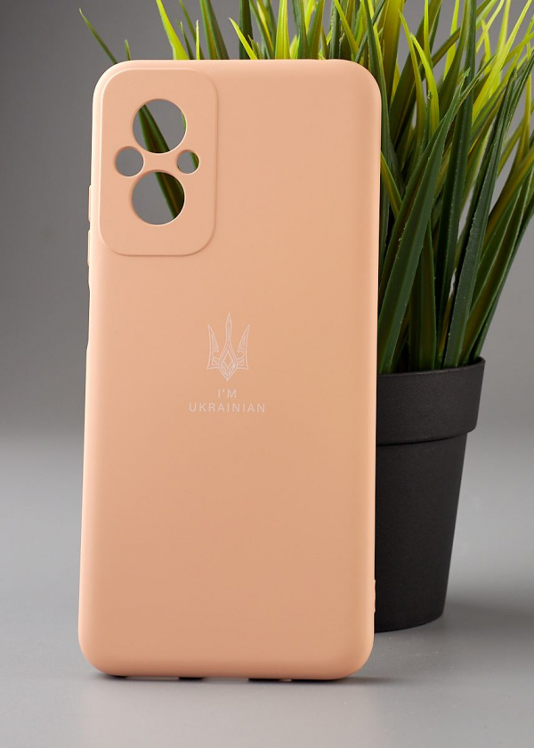 Силиконовый чехол Original pack SOFT для Xiaomi Redmi 11 Prime/Poco M5 4G (ТРИЗУБ) пудра