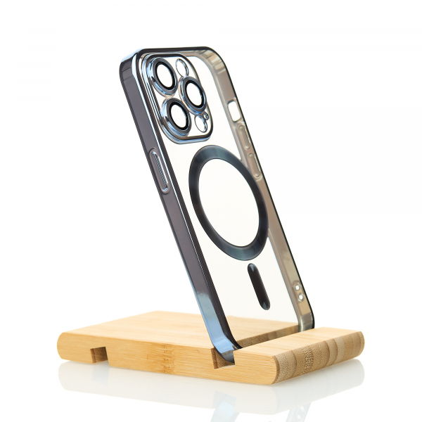 Силиконовый чехол SHINING with MagSafe для iPhone 13 Pro синий