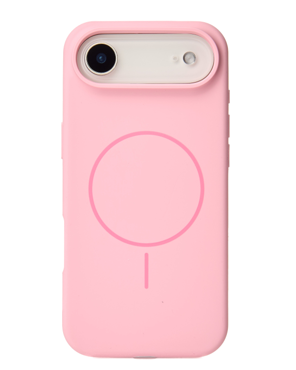 Силиконовый чехол Slim Ring Soft с поддержкой MagSafe для iPhone 17 AIR pink