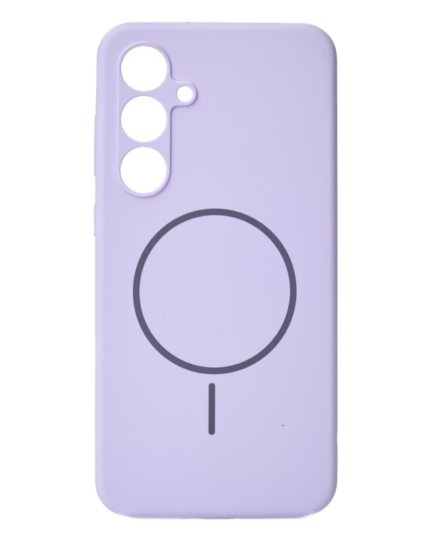 Силиконовый чехол Slim Ring Soft с поддержкой MagSafe для Samsung S24 FE violet