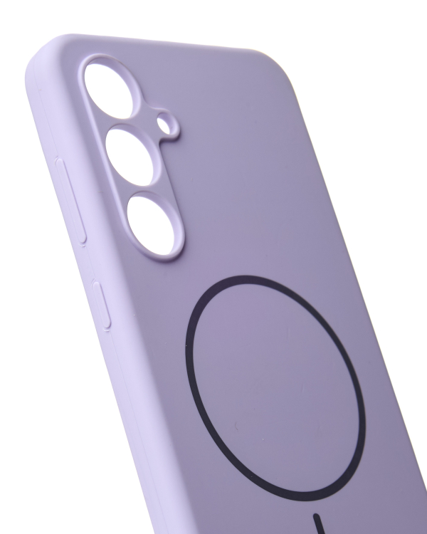 Силиконовый чехол Slim Ring Soft с поддержкой MagSafe для Samsung S24 FE violet