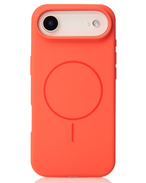 Силиконовый чехол Slim Ring Soft с поддержкой MagSafe для iPhone 17 AIR orange
