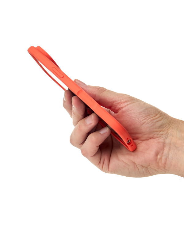 Силиконовый чехол Slim Ring Soft с поддержкой MagSafe для iPhone 17 AIR orange