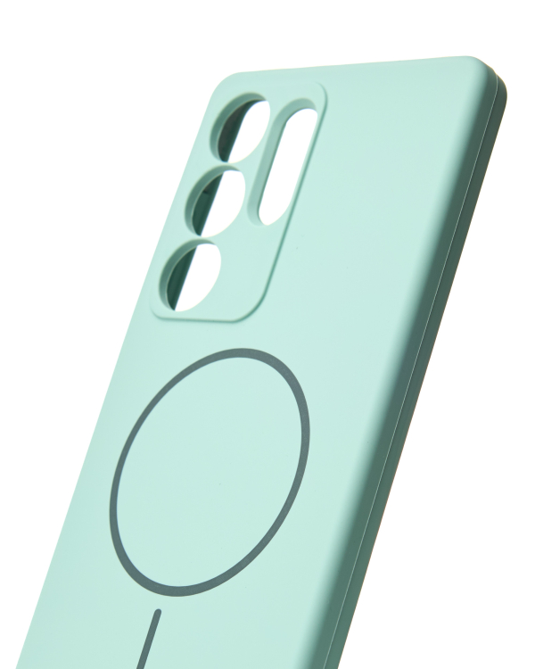 Силиконовый чехол Slim Ring Soft с поддержкой MagSafe для Samsung S25 Ultra succulent