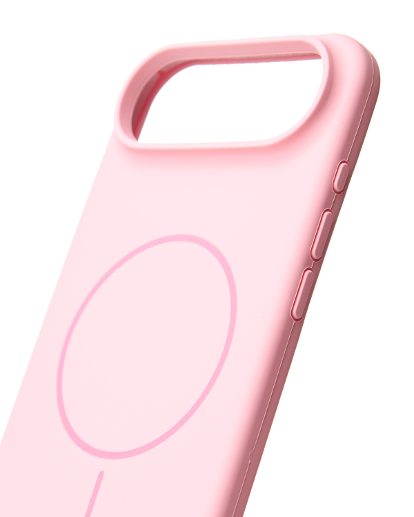 Силиконовый чехол Slim Ring Soft с поддержкой MagSafe для iPhone 17 AIR pink