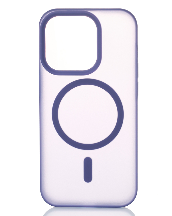 Силиконовый чехол SOFT MATT с поддержкой MagSafe для iPhone 12/12 Pro dark purple