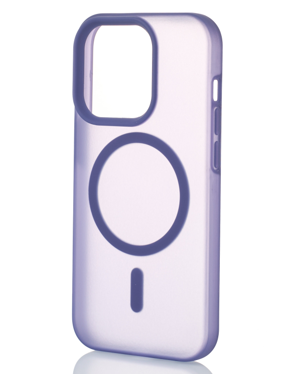 Силиконовый чехол SOFT MATT с поддержкой MagSafe для iPhone 12/12 Pro dark purple