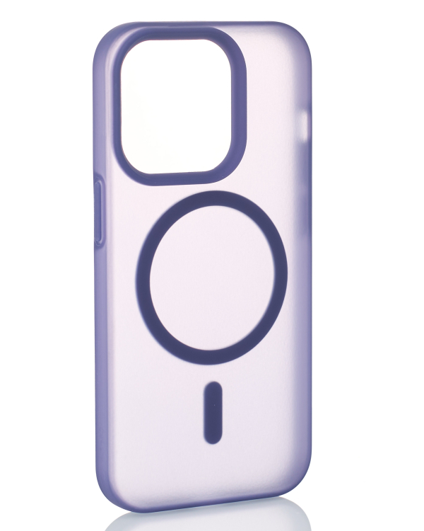 Силиконовый чехол SOFT MATT с поддержкой MagSafe для iPhone 12/12 Pro dark purple