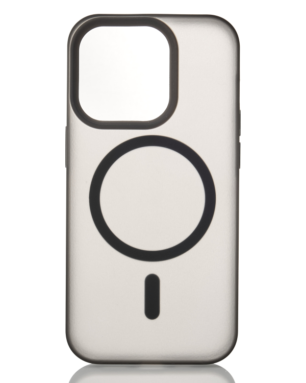 Силиконовый чехол SOFT MATT с поддержкой MagSafe для iPhone 12/12 Pro black