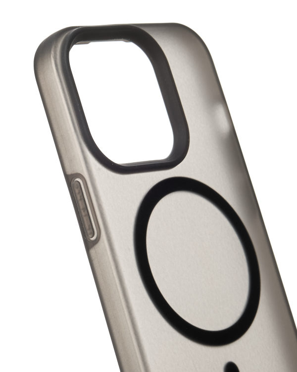 Силиконовый чехол SOFT MATT с поддержкой MagSafe для iPhone 12/12 Pro black