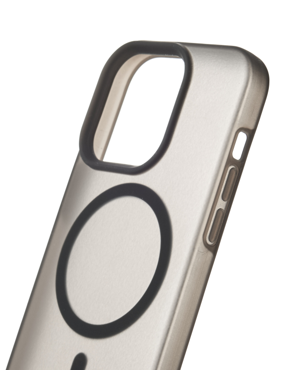 Силиконовый чехол SOFT MATT с поддержкой MagSafe для iPhone 12/12 Pro black